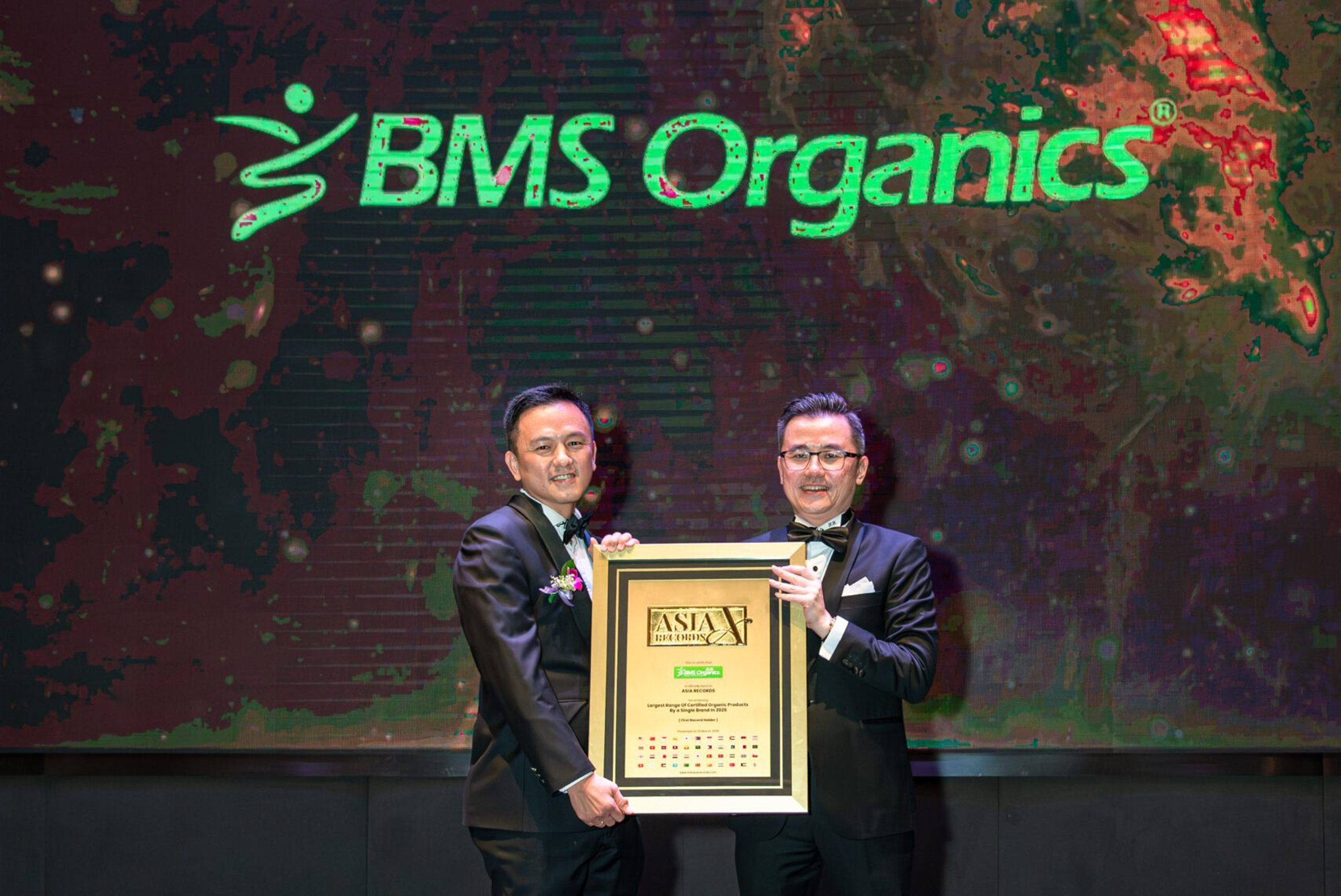 BMS Organics（蔬事）荣获亚洲纪录认证 —— 荣膺"2025年单一品牌认证有机产品种类最丰富"殊荣