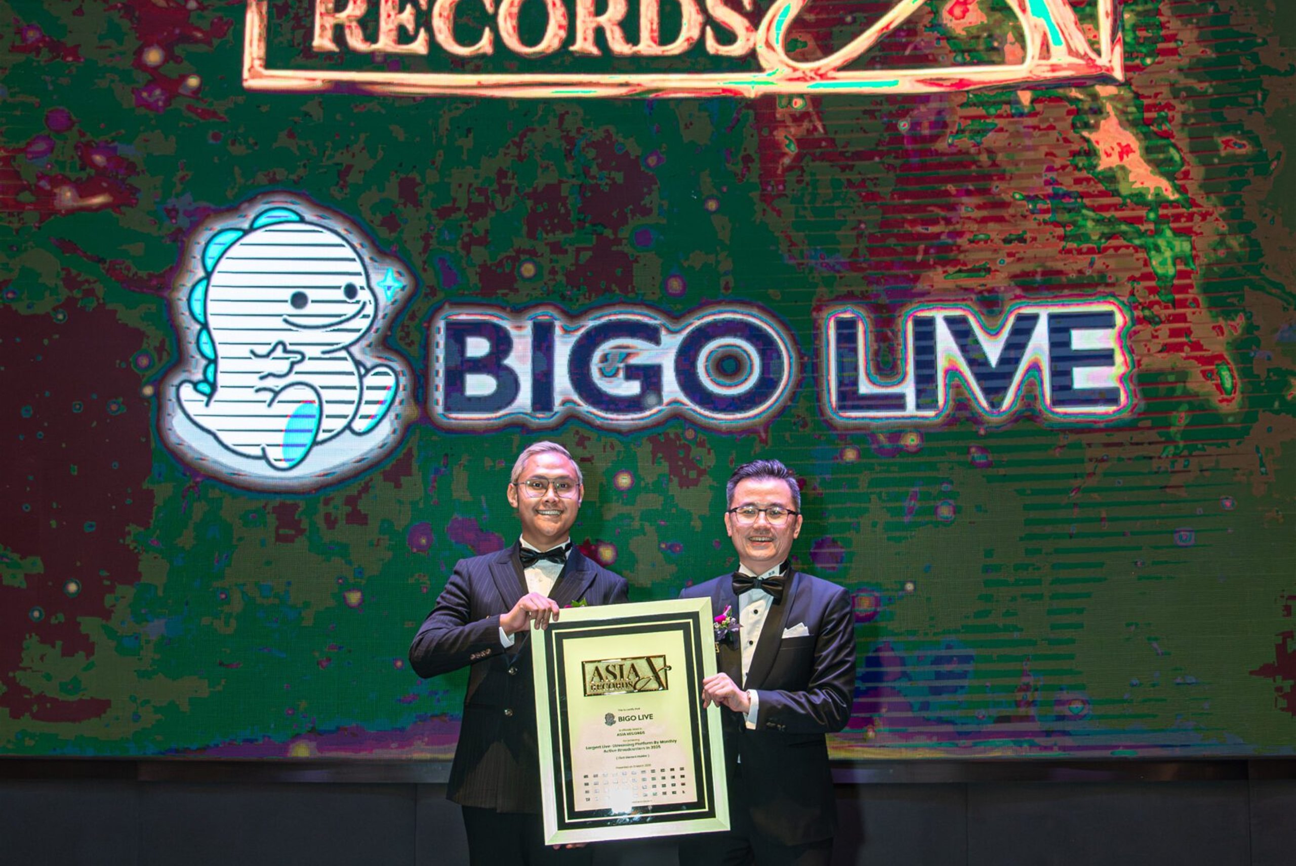 Bigo Live 荣获亚洲纪录认证 —— 荣膺"2025年月活跃主播数量最大直播平台"殊荣