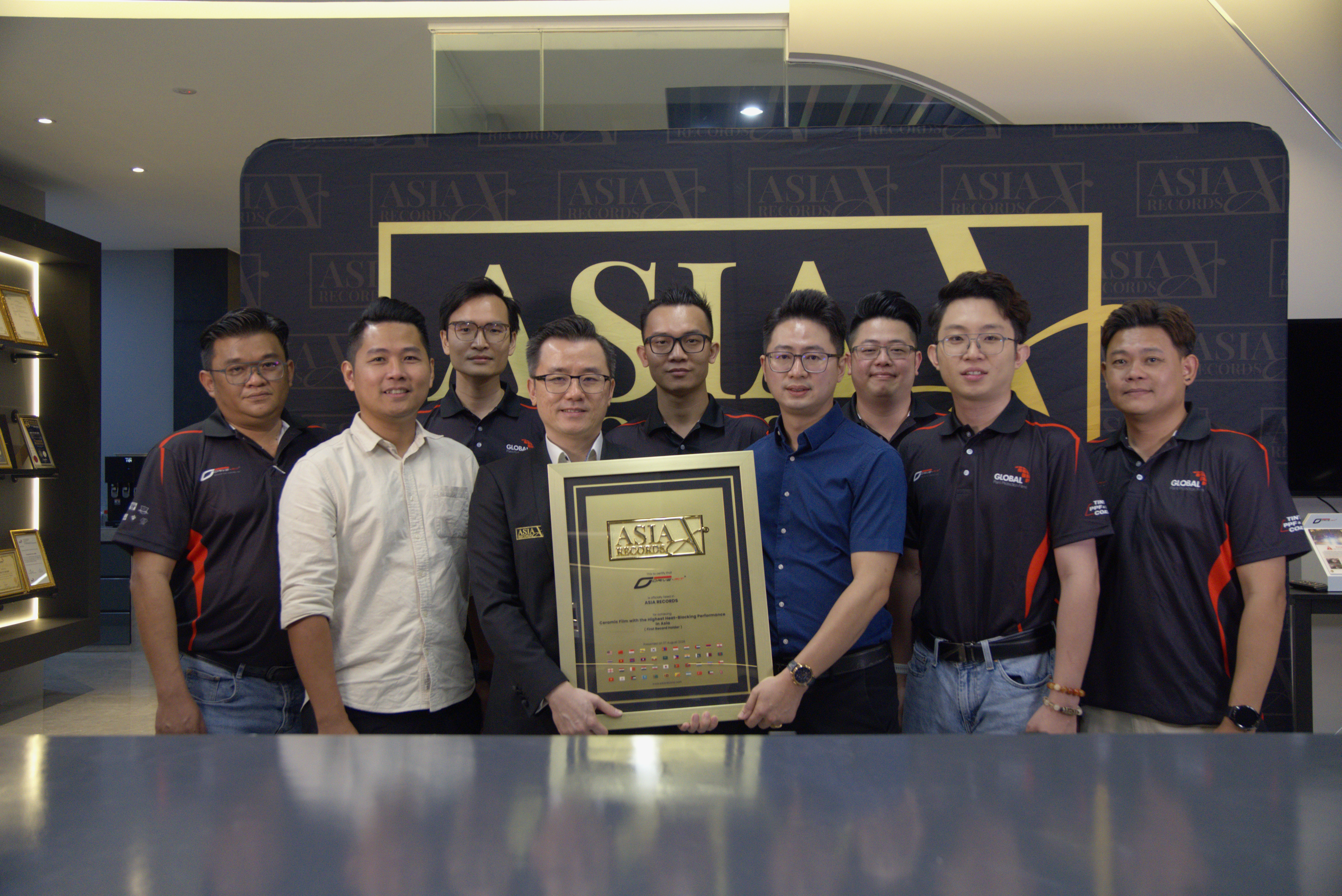 Drive Fit Recognised by Asia Record for Ceramic Film with the Highest Heat-Blocking Performance in Asia