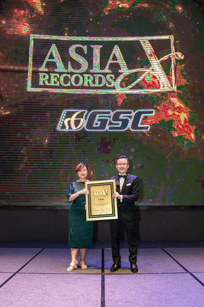 Golden Screen Cinemas (GSC) Recognised by Asia Record