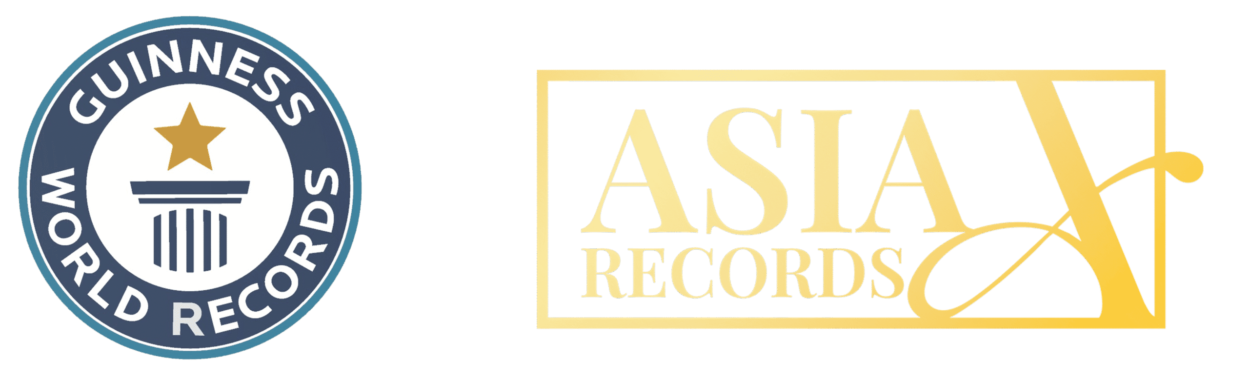 Guinness World Records Logo next to Asia Record Logo