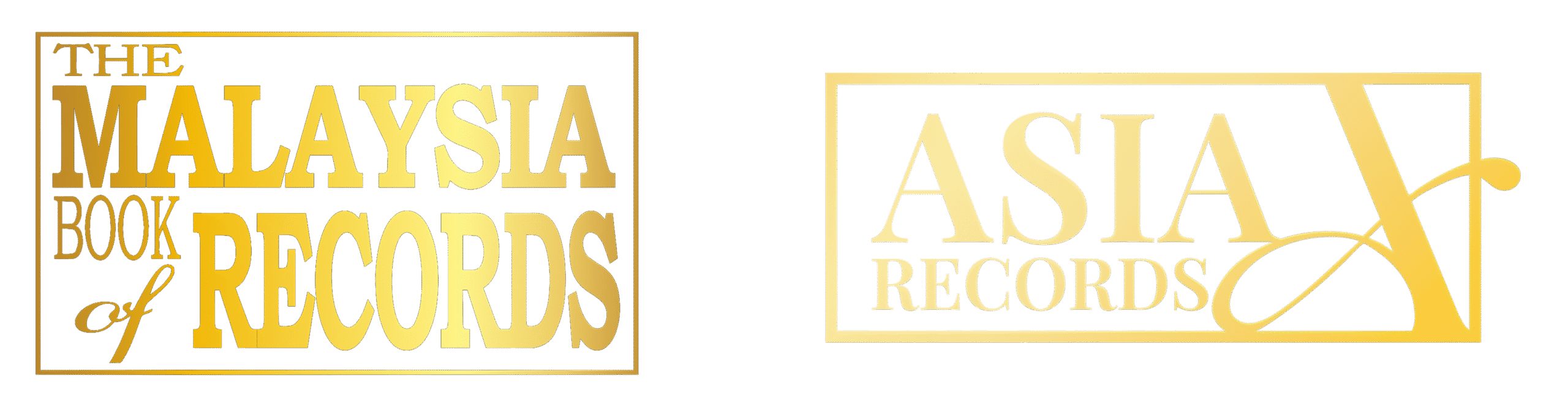 The Malaysia Book of Records logo next to The Asia Records Logo