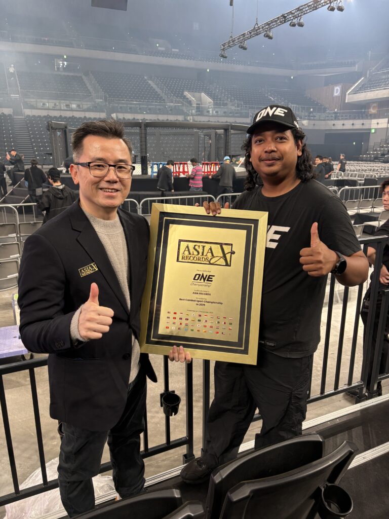 The official adjudicators from The Asia Records presenting Best Combat Sport Championship in 2025