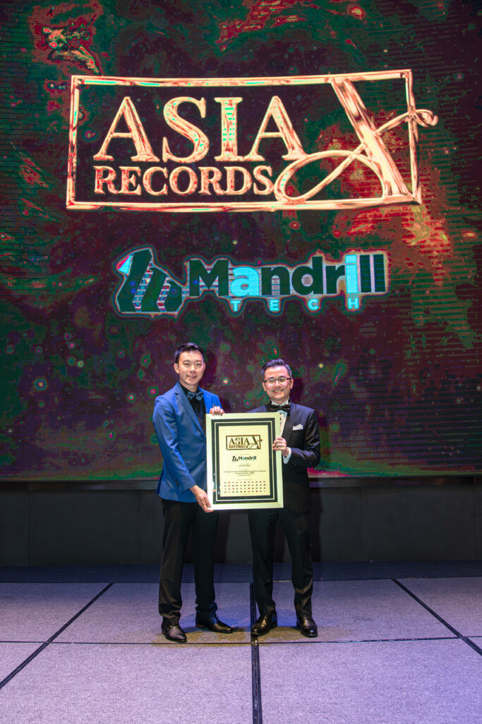 Mandrill Tech Recognised by The Asia Record 