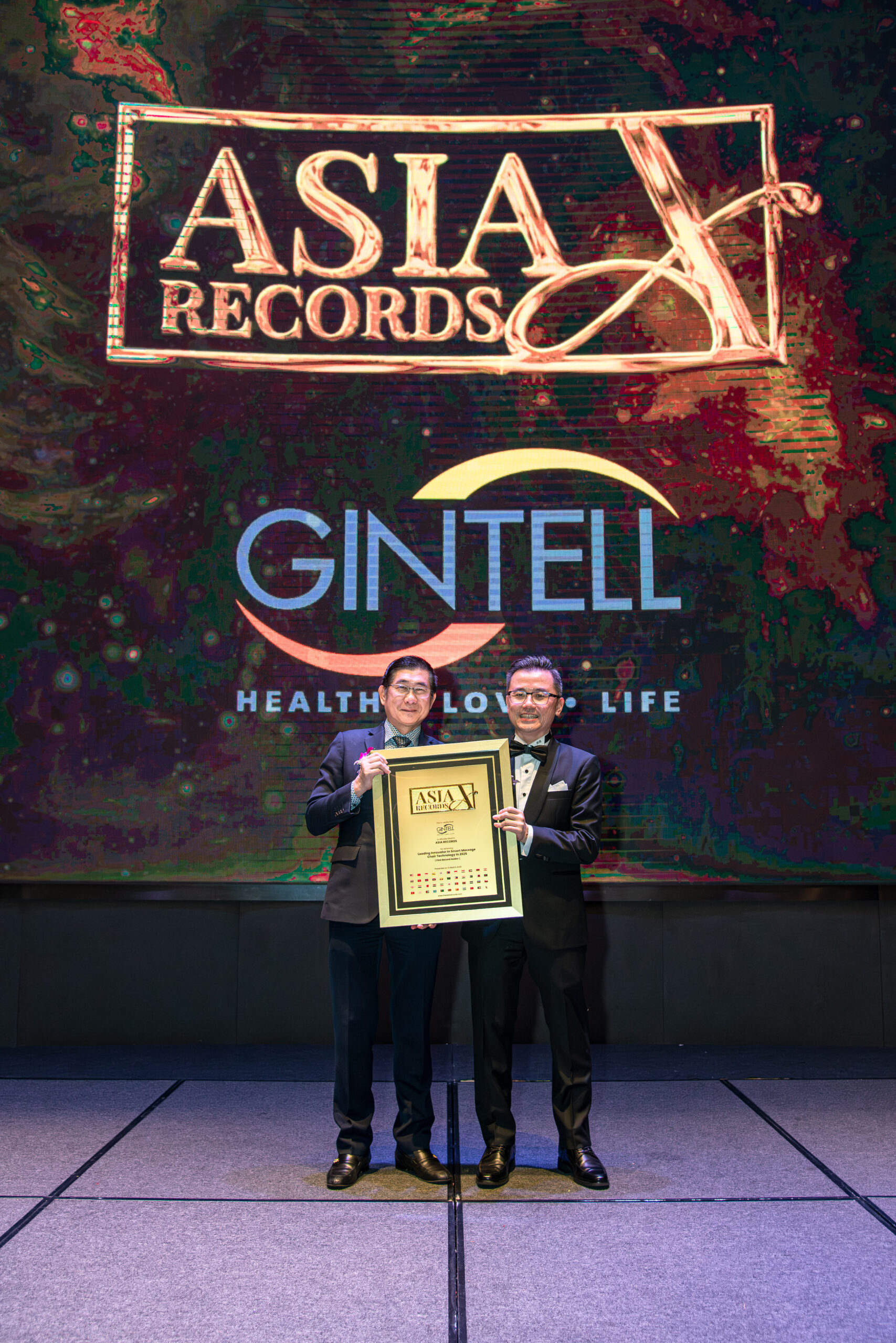 Gintell Recognised by The Asia Record